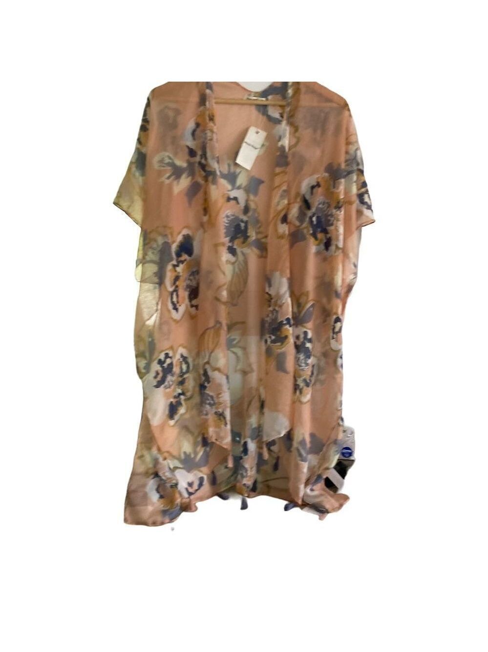 Nwt Moss Rose Kimono Women Dusty Rose Ground OS